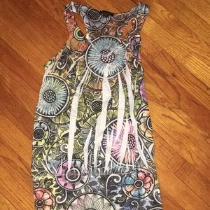 Rainbow Pattern Racerback Top